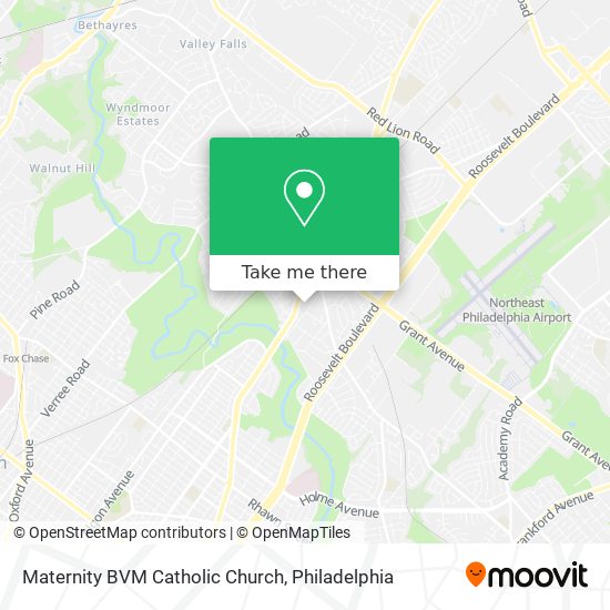 Mapa de Maternity BVM Catholic Church
