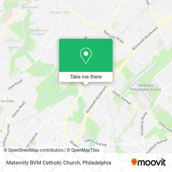 Maternity BVM Catholic Church map