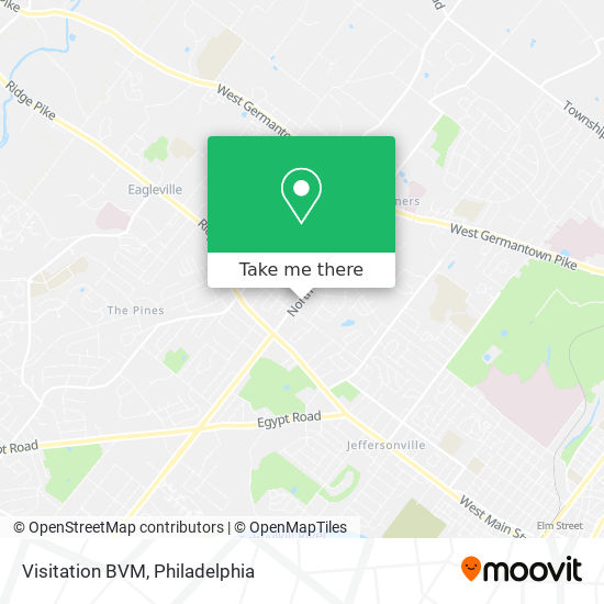 Visitation BVM map