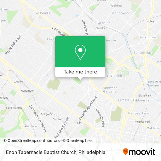 Enon Tabernacle Baptist Church map