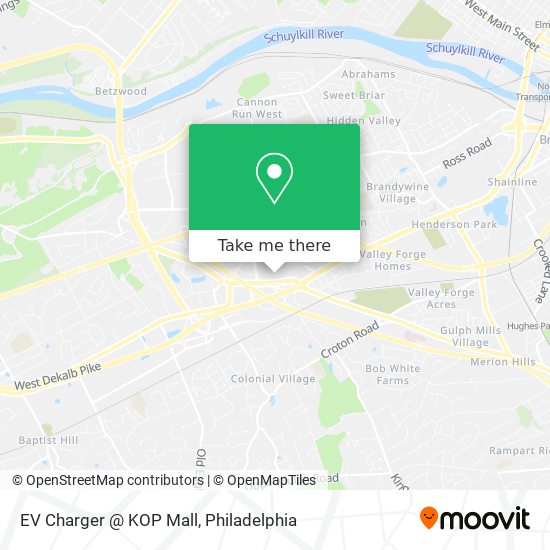 Mapa de EV Charger @ KOP Mall