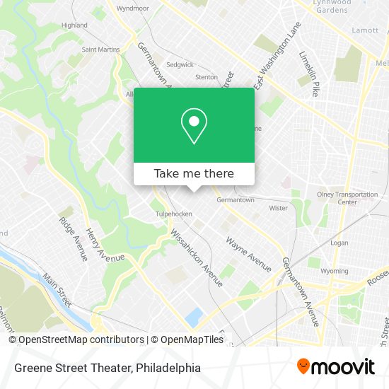 Mapa de Greene Street Theater