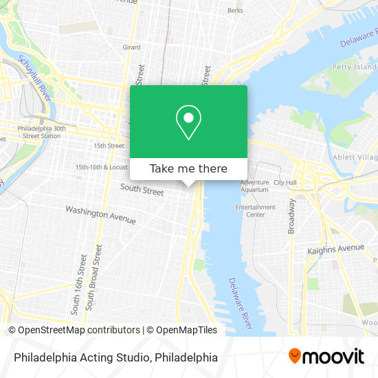 Mapa de Philadelphia Acting Studio