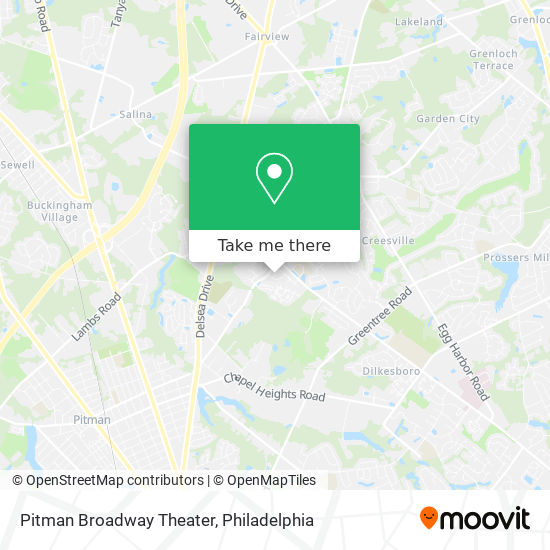 Pitman Broadway Theater map
