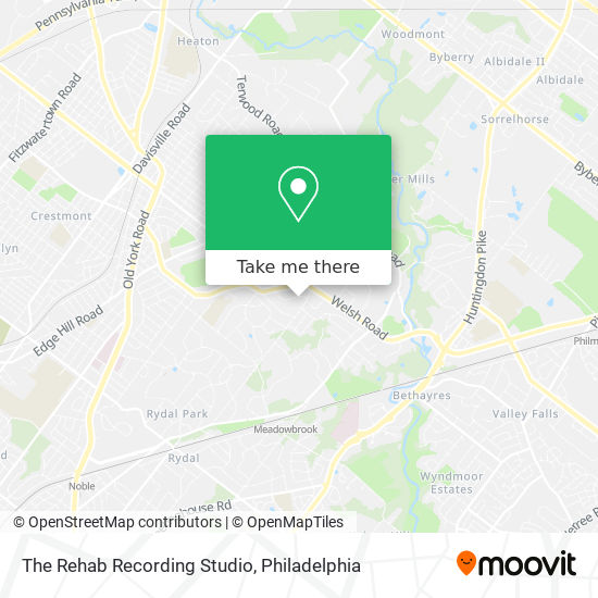 The Rehab Recording Studio map