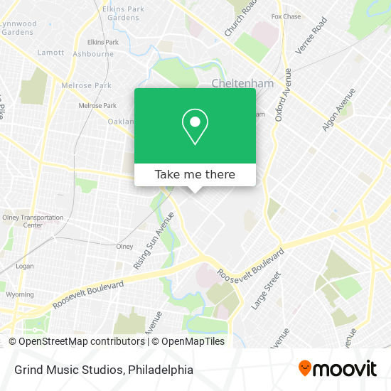 Grind Music Studios map
