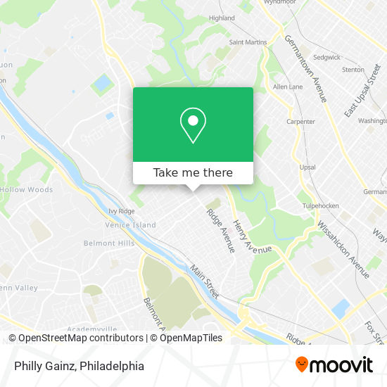 Mapa de Philly Gainz