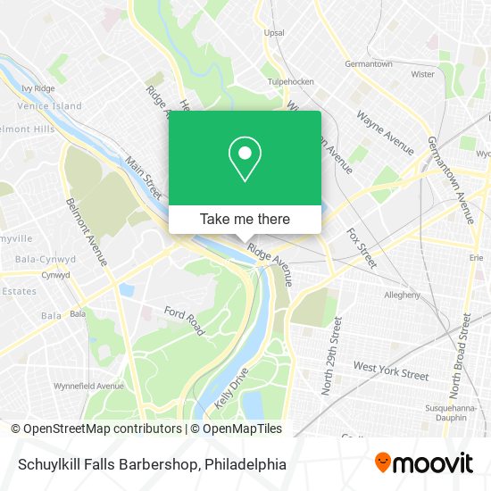Mapa de Schuylkill Falls Barbershop