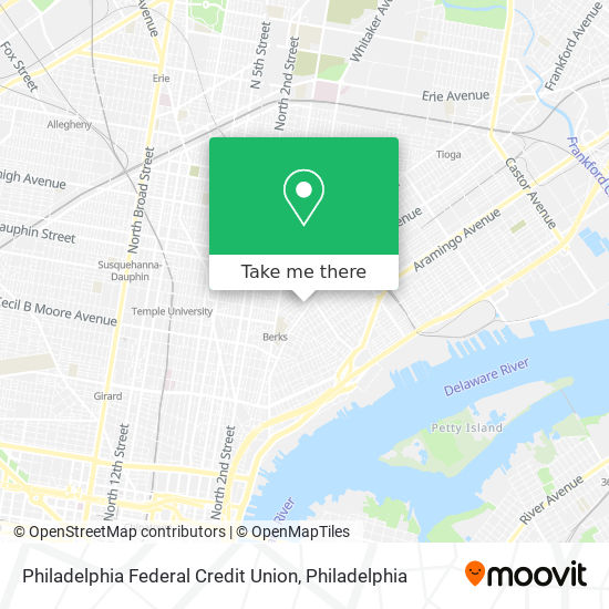 Philadelphia Federal Credit Union map