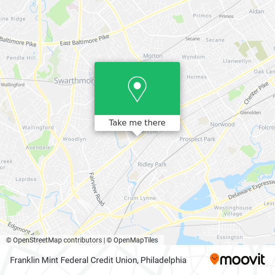 Franklin Mint Federal Credit Union map