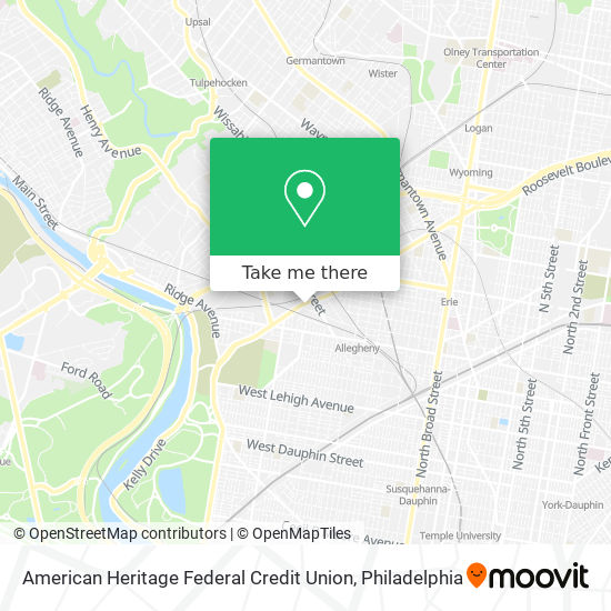 American Heritage Federal Credit Union map