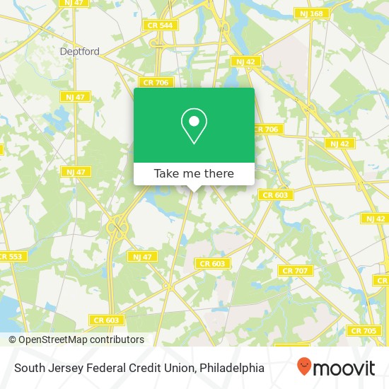 South Jersey Federal Credit Union map