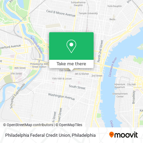 Philadelphia Federal Credit Union map