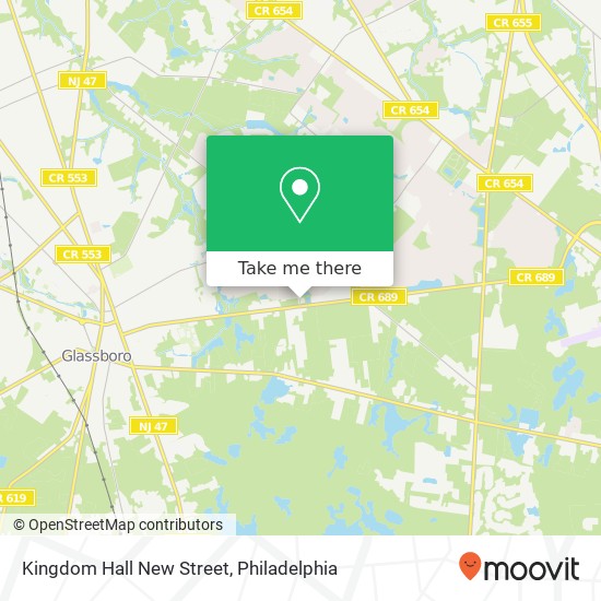 Kingdom Hall New Street map