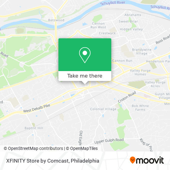 Mapa de XFINITY Store by Comcast