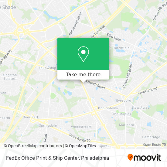 FedEx Office Print & Ship Center map