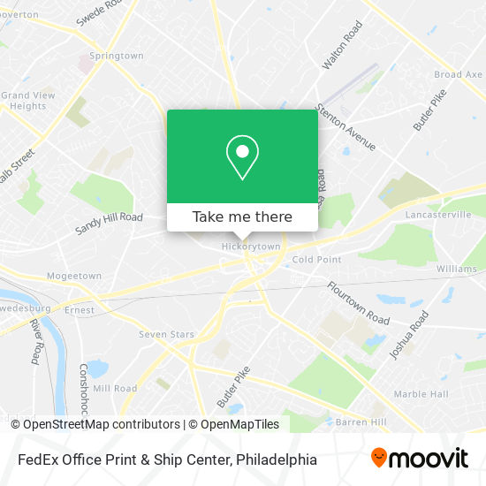 FedEx Office Print & Ship Center map