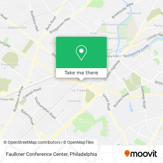 Faulkner Conference Center map