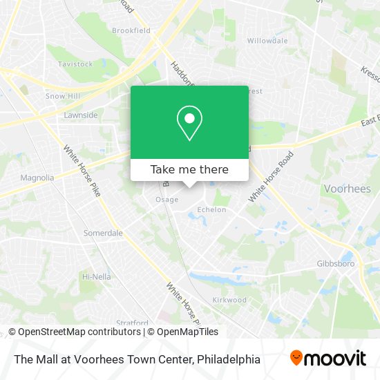 Mapa de The Mall at Voorhees Town Center