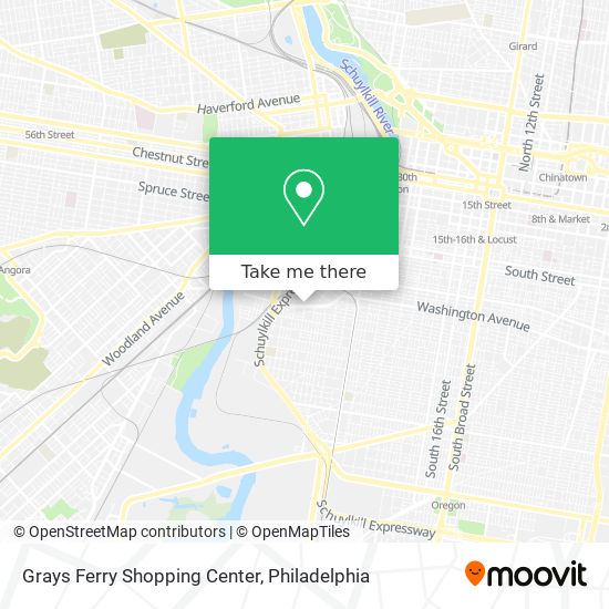 Mapa de Grays Ferry Shopping Center