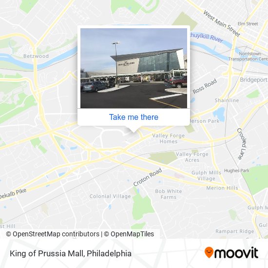 King of Prussia Mall map