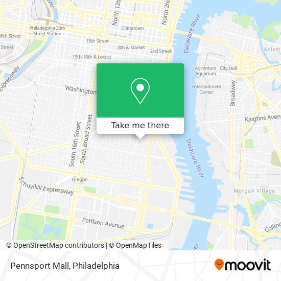 Pennsport Mall map