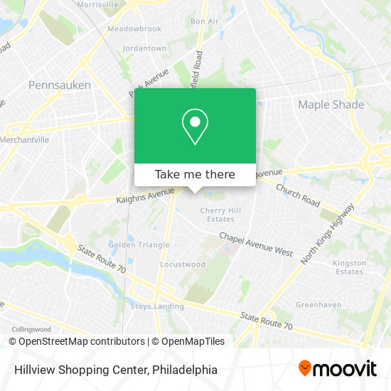 Mapa de Hillview Shopping Center