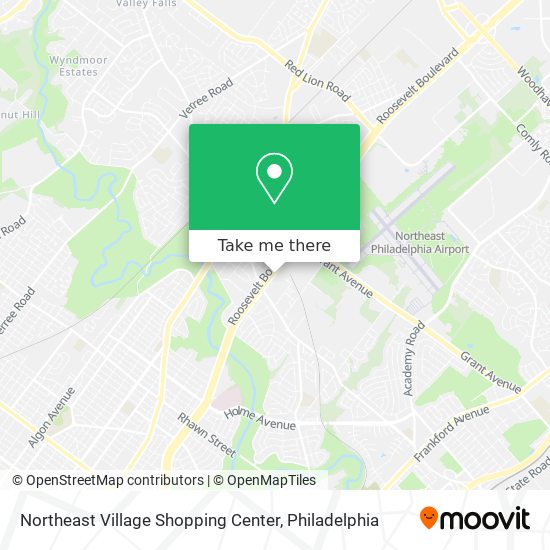 Northeast Village Shopping Center map
