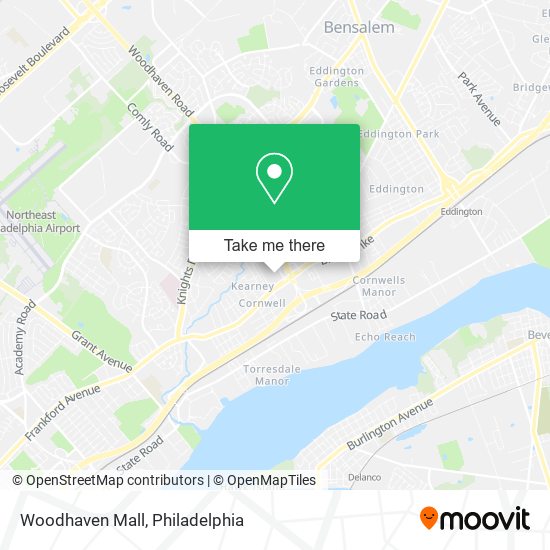 Mapa de Woodhaven Mall