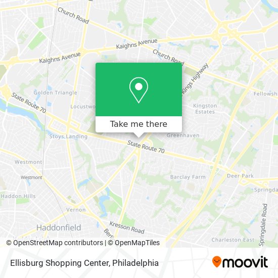 Mapa de Ellisburg Shopping Center