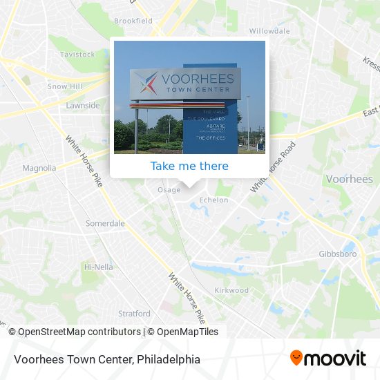 Voorhees Town Center map