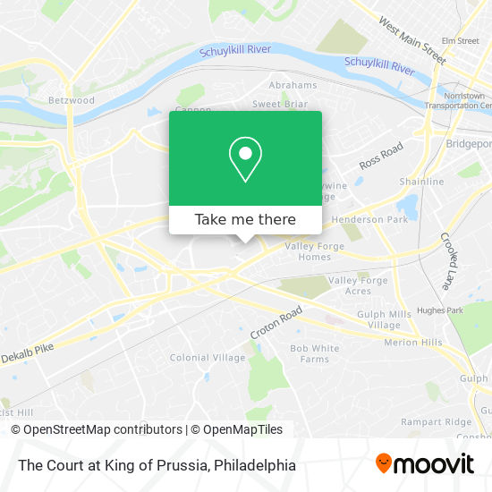 Mapa de The Court at King of Prussia