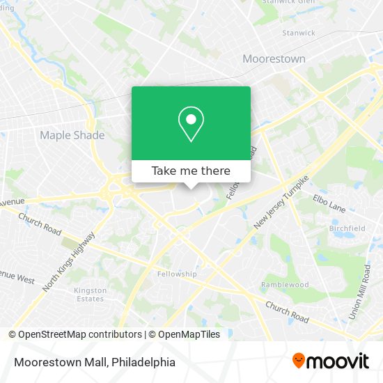 Mapa de Moorestown Mall