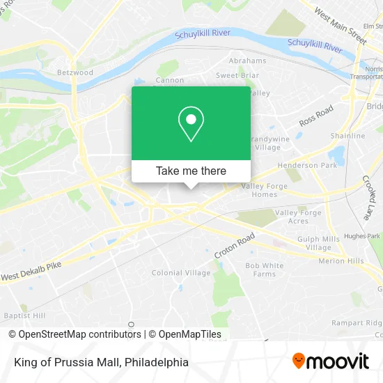 King of Prussia Mall map