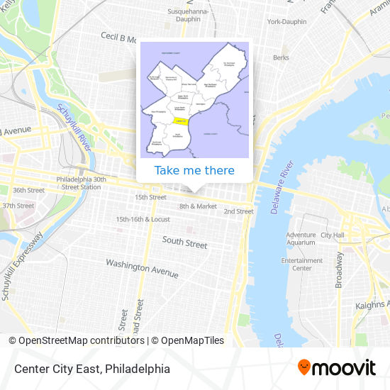 Mapa de Center City East