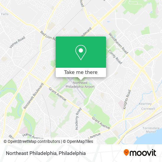 Northeast Philadelphia map
