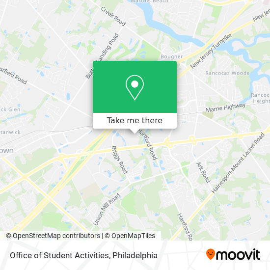Office of Student Activities map