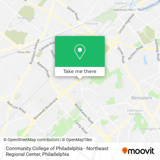 Community College of Philadelphia - Northeast Regional Center map
