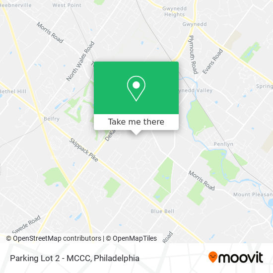 Parking Lot 2 - MCCC map