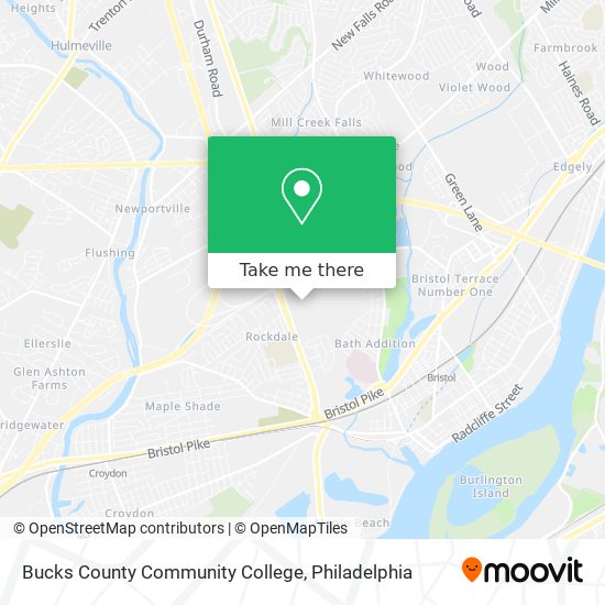 Bucks County Community College map