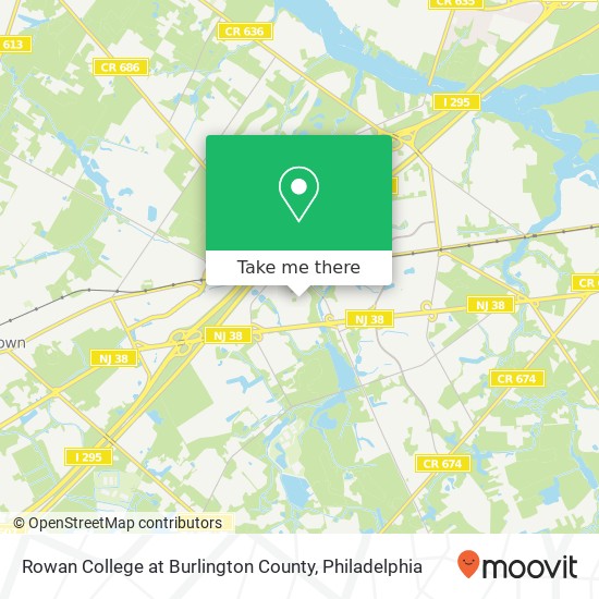 Mapa de Rowan College at Burlington County