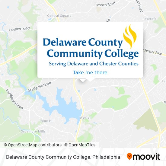 Delaware County Community College map