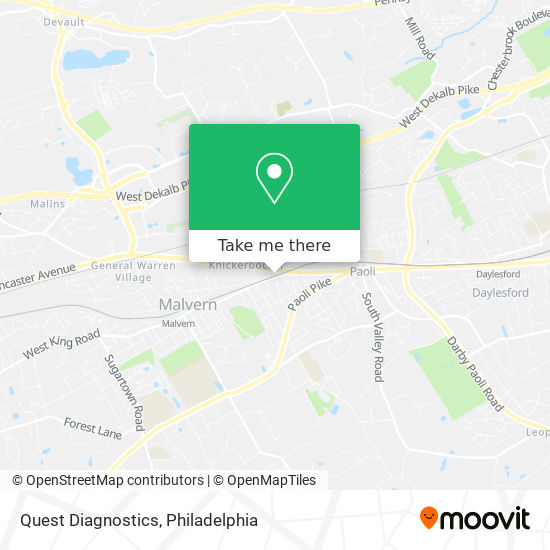 Quest Diagnostics map