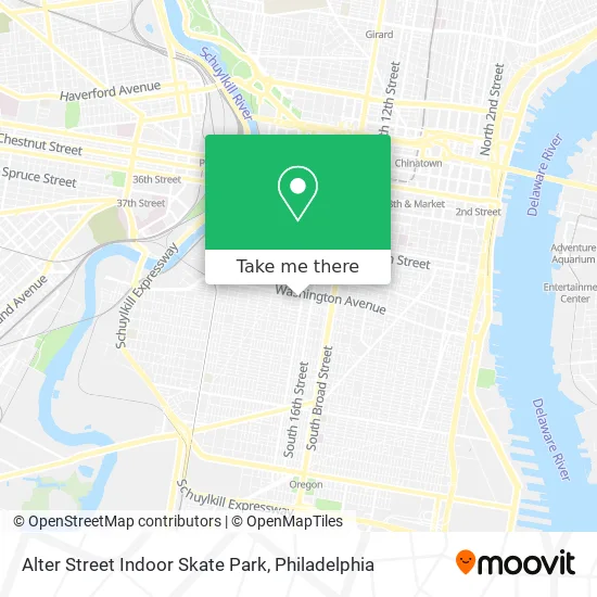 Alter Street Indoor Skate Park map