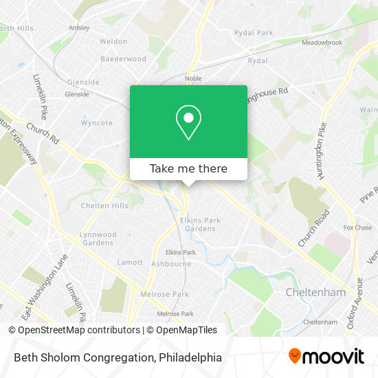 Mapa de Beth Sholom Congregation