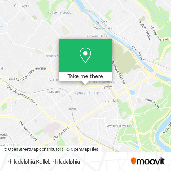Philadelphia Kollel map
