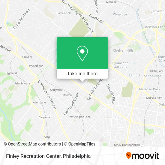 Finley Recreation Center map