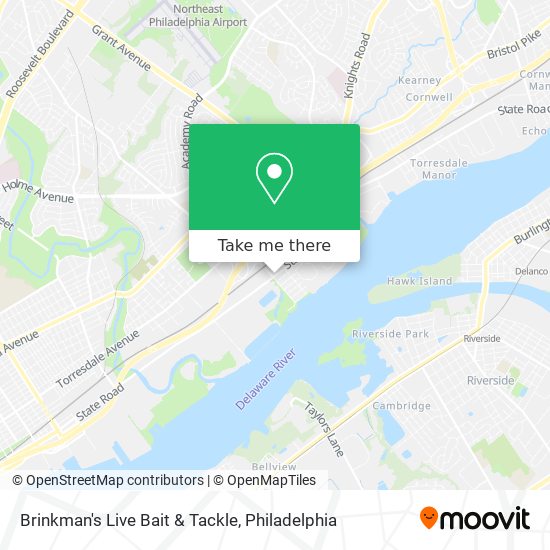 Mapa de Brinkman's Live Bait & Tackle