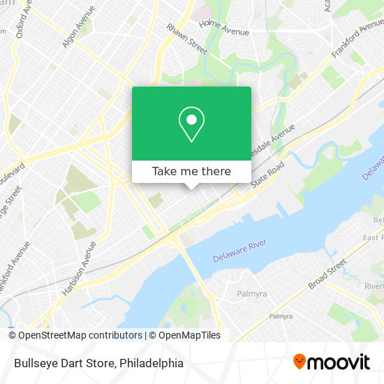 Mapa de Bullseye Dart Store