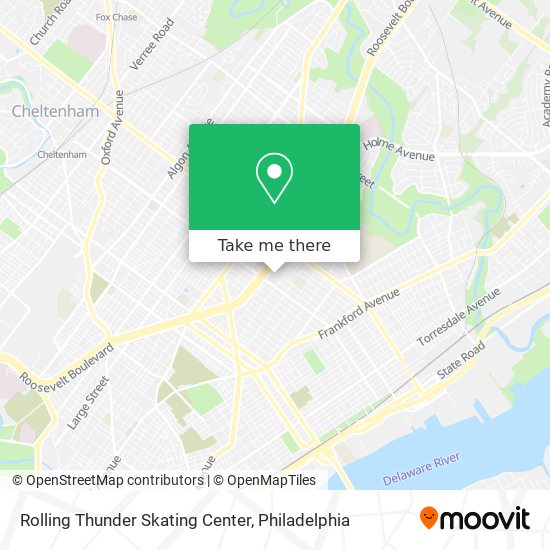 Mapa de Rolling Thunder Skating Center